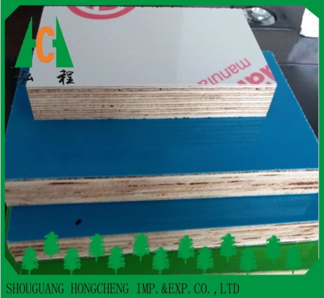 Plastic Film Faced Plywood Board Green Color High Strength