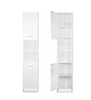 Tall White Large Storage Shelf Furniture Free Stand Bathroom Cabinet